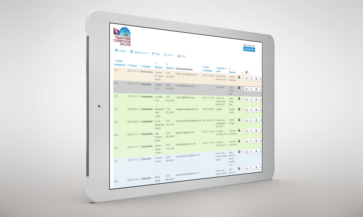 Aplicación web para reservaciones
