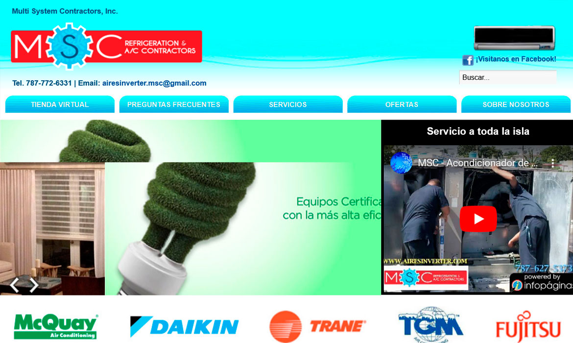 Página web Aires Inverter