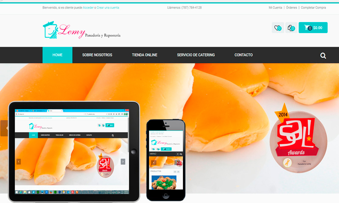 Página Web Panadería Lemy