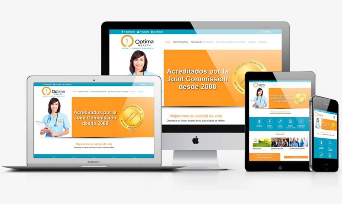 Página web Optima Infusion