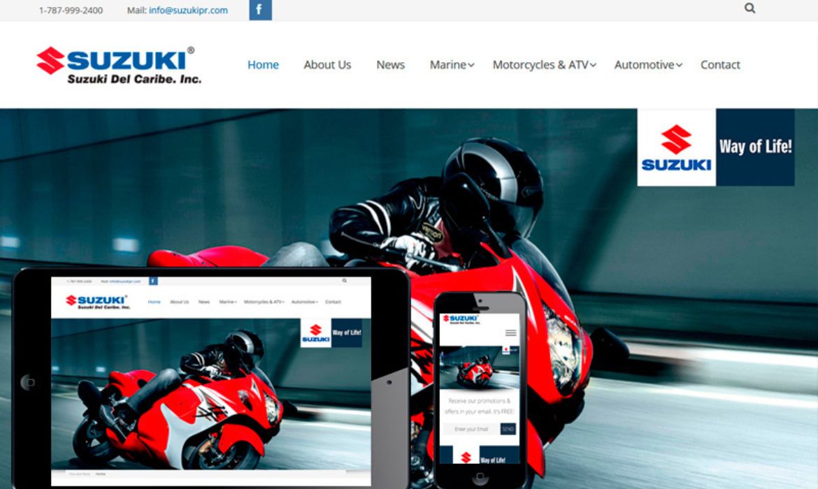 Página web Suzuki