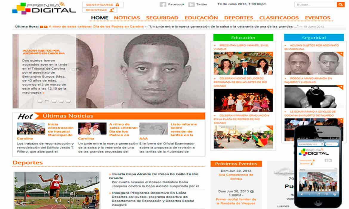 Página web Prensa Digital