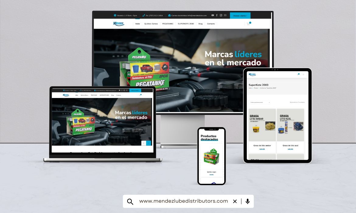 Página Web de Distribuido Méndez Lube