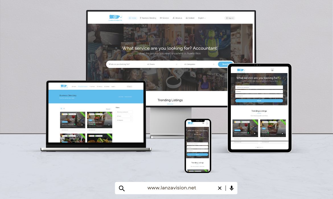 Página Web Lanzavision