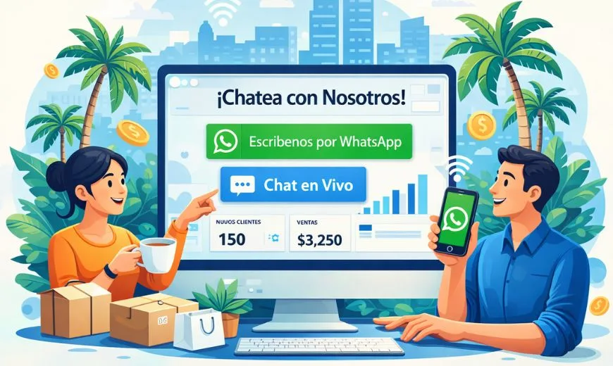 Agrega WhatsApp y chat a tu página web en Puerto Rico