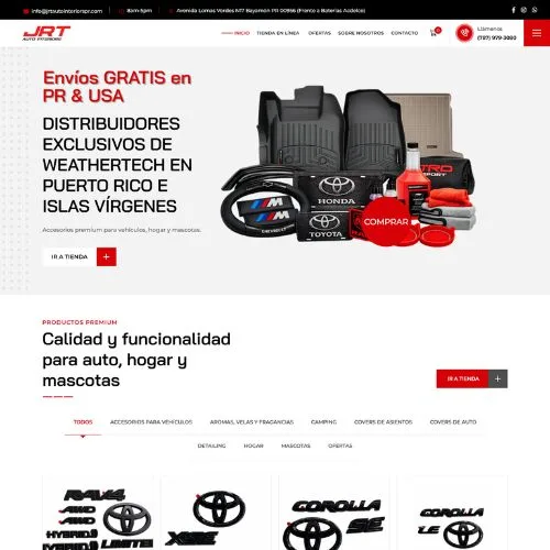 Página web Weathertech PR